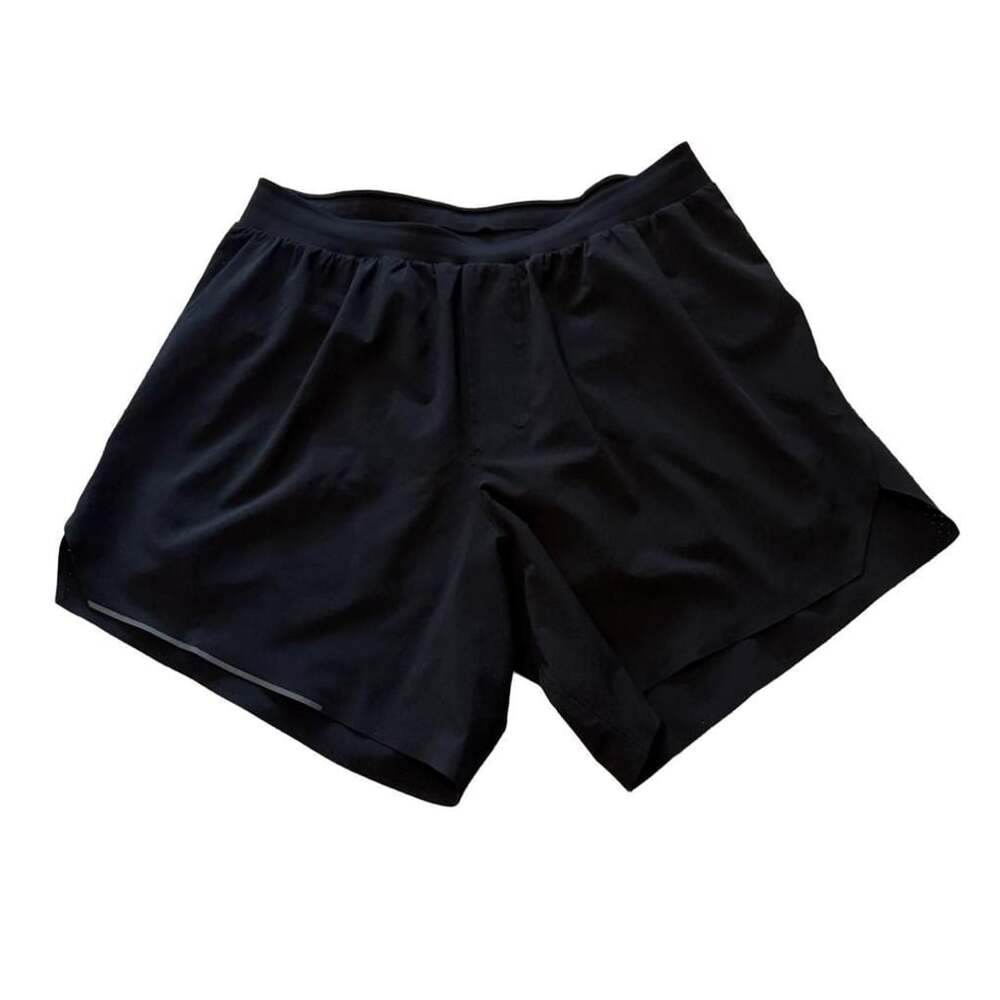 Lululemon Metal Vent Tech Run Shorts Size M Black Athletic Workout